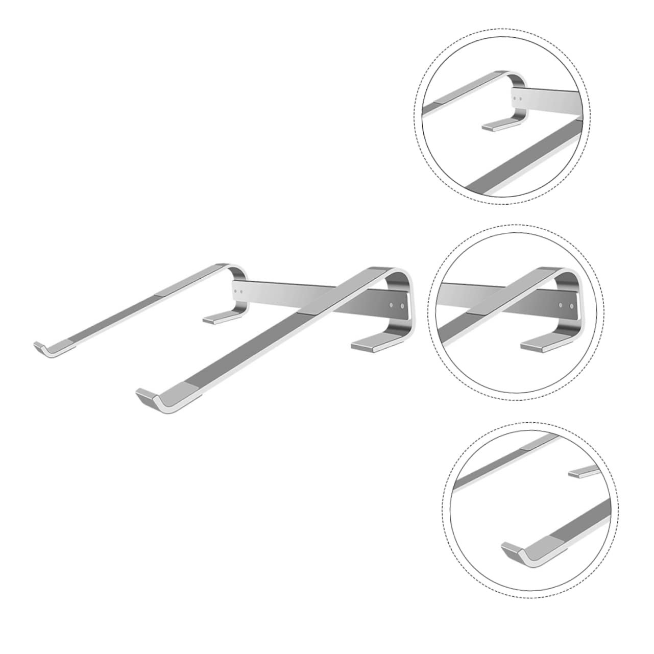 Підставка для ноутбука Gatuida Алюмінієвий сплав Потовщена Багатоточкова підтримка, фото №3 Підставка для ноутбука Gatuida Алюмінієвий сплав Потовщена Багатоточкова підтримка, фото №3