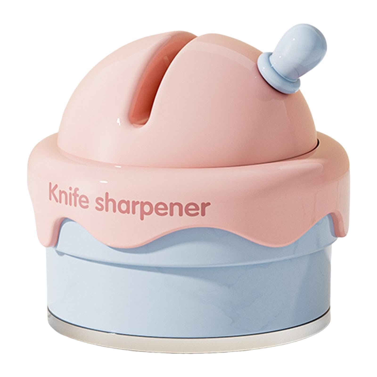 Точилка для ножей ручная эргономичная компактная для карманных ножей Розовая, фото №1