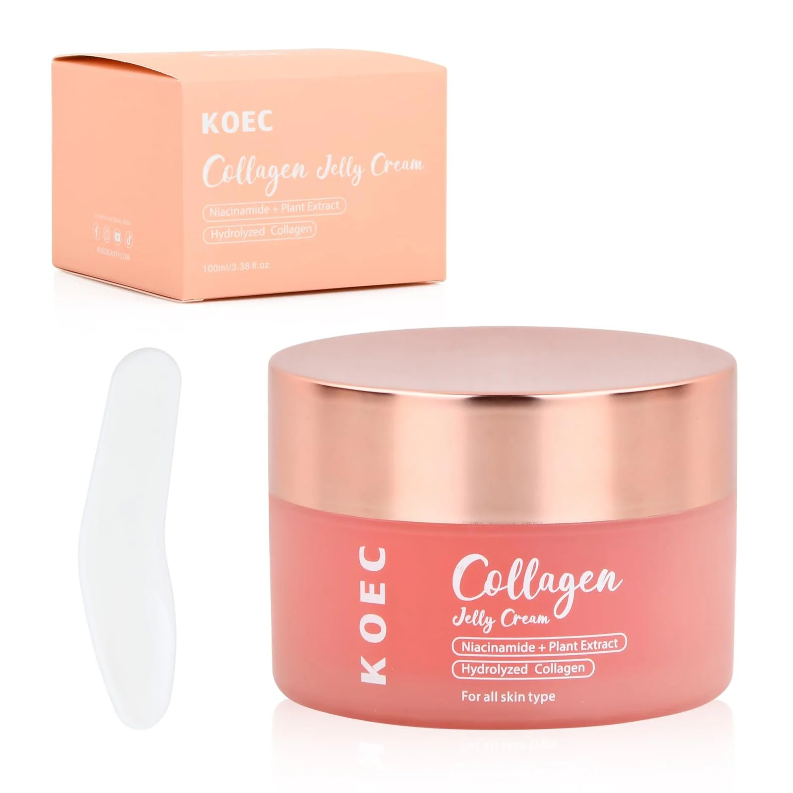 Крем для обличчя Collagen Jelly Зволожувальний з ніацинамідом та гідролізованим колагеном 100 мл, фото №1 Крем для обличчя Collagen Jelly Зволожувальний з ніацинамідом та гідролізованим колагеном 100 мл, фото №1