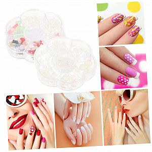 Украшения для ногтей Healvian Жемчуг Бантики Аксессуары для маникюра Набор для украшения ногтей для дома или салона synthetic.ua - Фото 1