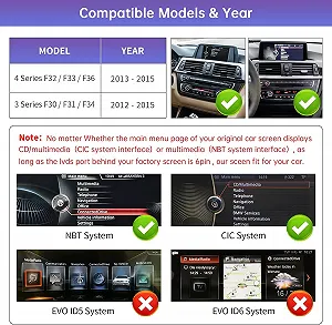 Штатная автомагнитола Road Top для BMW 3 4 Series F30-F36 2012-2015 / 10.25" / Сенсорная / Apple CarPlay / Android Auto / Bluetooth / WI-FI / GPS / USB synthetic.ua - Фото 1