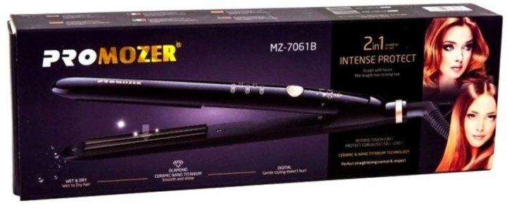 Утюжок-гофре для волосся PROMOZER PM-7061, 45 Вт 150-230С, фото №4