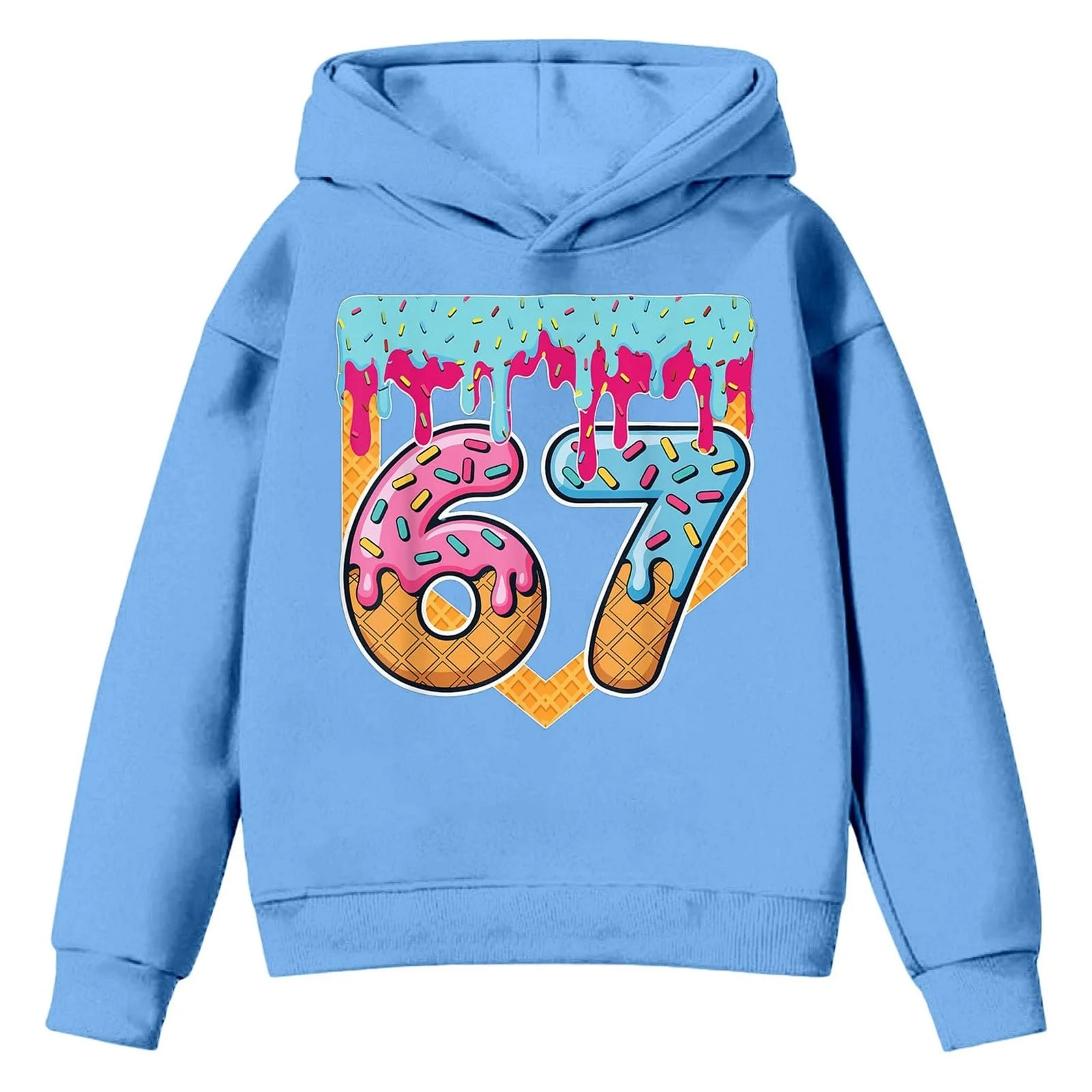 Худи Bequem для мальчиков, свитшот для девочек, повседневный модный худи для подростков, флисовый теплый худи для девочек, мягкий свитер с принтом 67, теплый зимний свитшот, уютная куртка, свитшот на молнии, рубашка с длинными рукавами, фото №4