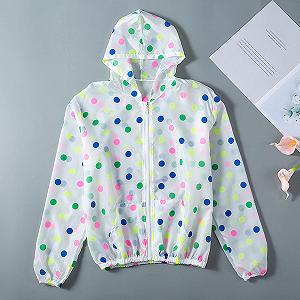 Жіноча куртка Прозора із сонцезахисним принтом на блискавці Тонка літня з капюшоном ціна на synthetic.ua - Фото 1 Жіноча куртка Прозора із сонцезахисним принтом на блискавці Тонка літня з капюшоном synthetic.ua - Фото 1