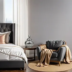 Настільна лампа Marrakech Jamala 32 см Металева E27 Срібляста synthetic.ua - Фото 1