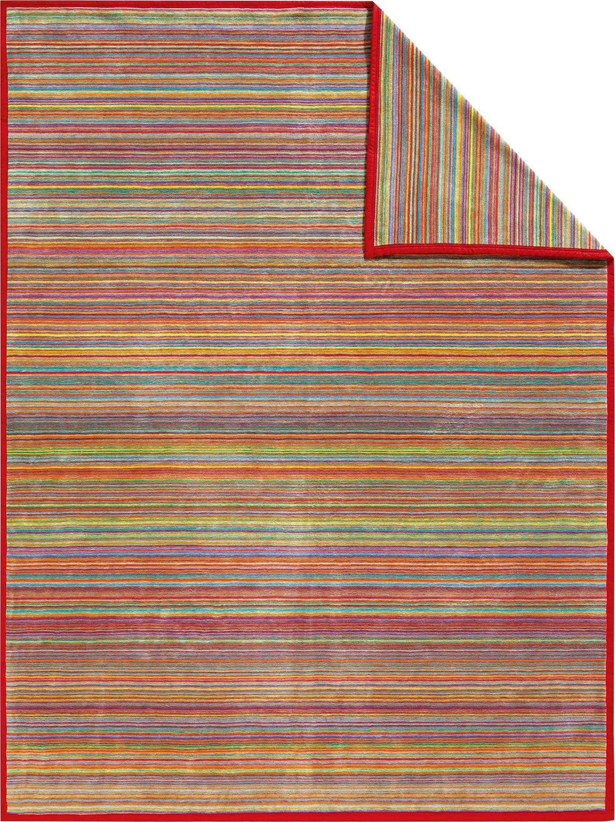 Покривало Erwin M	ller Pescara Бавовняна суміш 150 x 230 см Червоний, фото №1