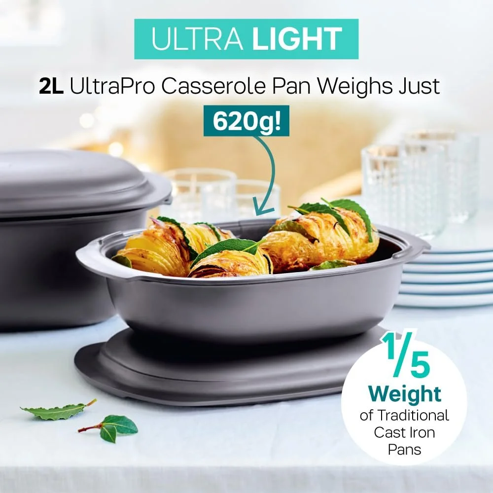 Форма овальная TUPPERWARE UltraPro 2,0 л с крышкой черная, фото №4