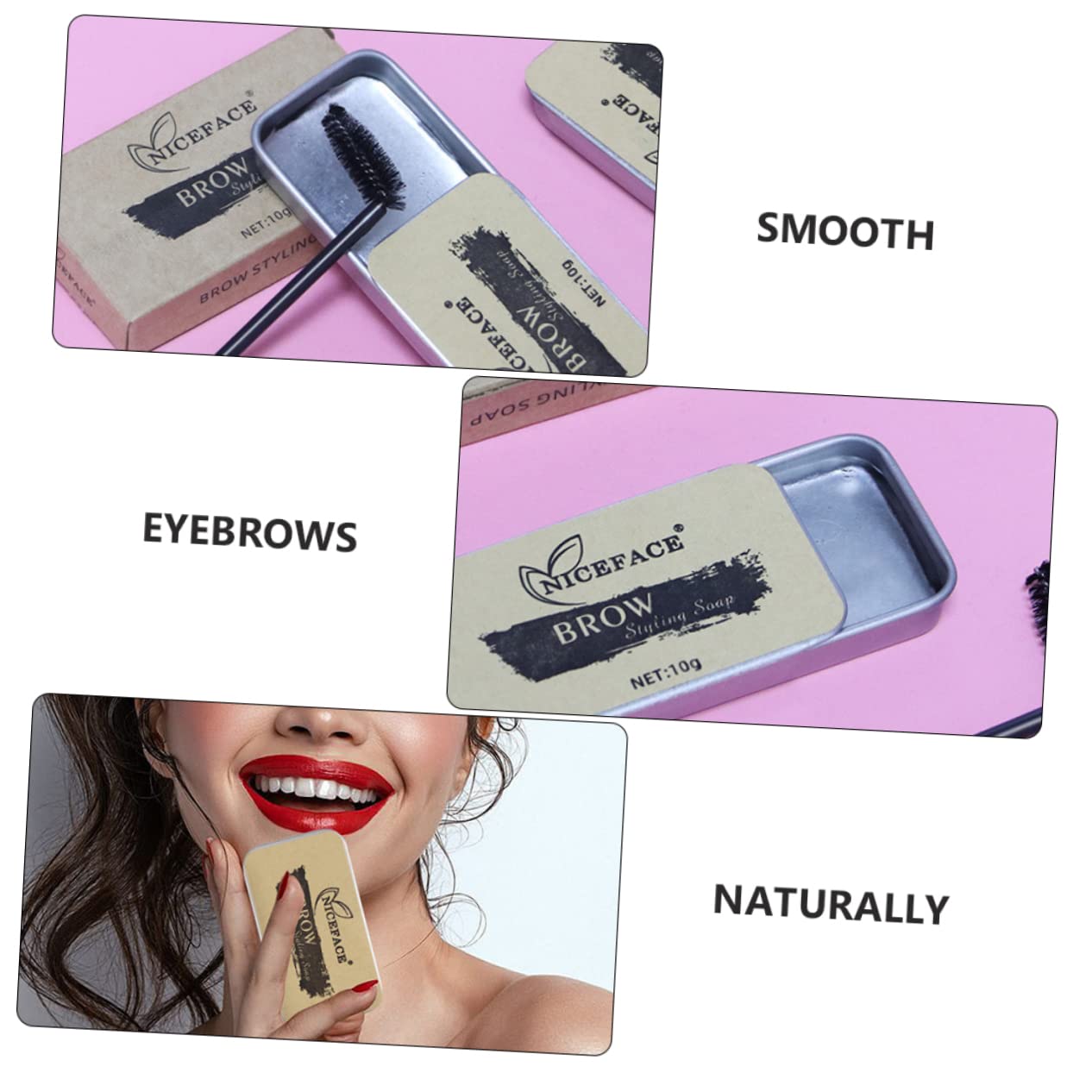 Набор FRCOLOR 2 мыла для бровей крем для оформления бровей гелевая текстура, фото №4