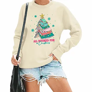 Жіночий светр Generico Різдвяний, комфортний, з кумедним принтом ціна на synthetic.ua - Фото 1 Жіночий светр Generico Різдвяний, комфортний, з кумедним принтом synthetic.ua - Фото 1