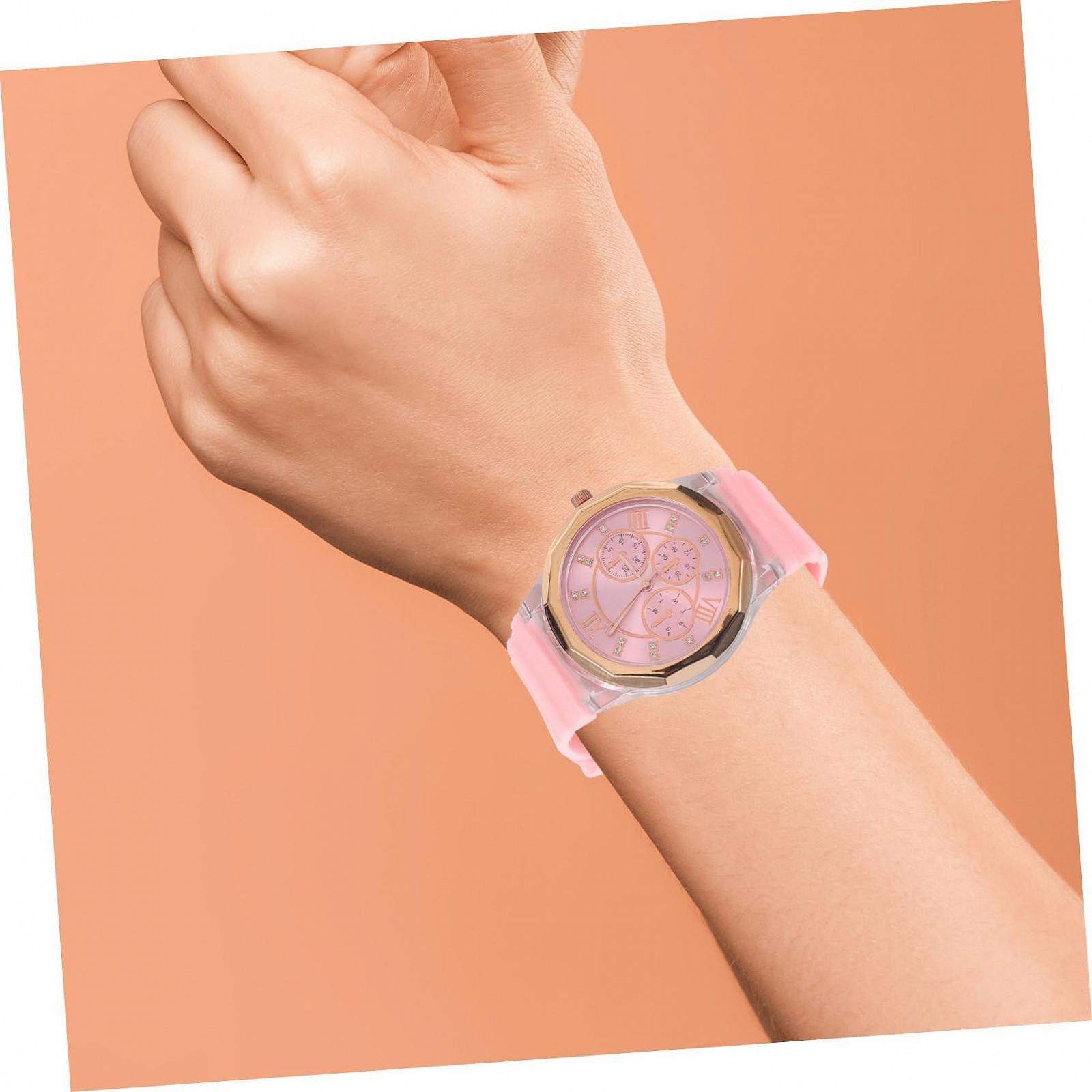 Жіночий наручний годинник Beaupretty з метеликом, силіконовим ремінцем, фото №3