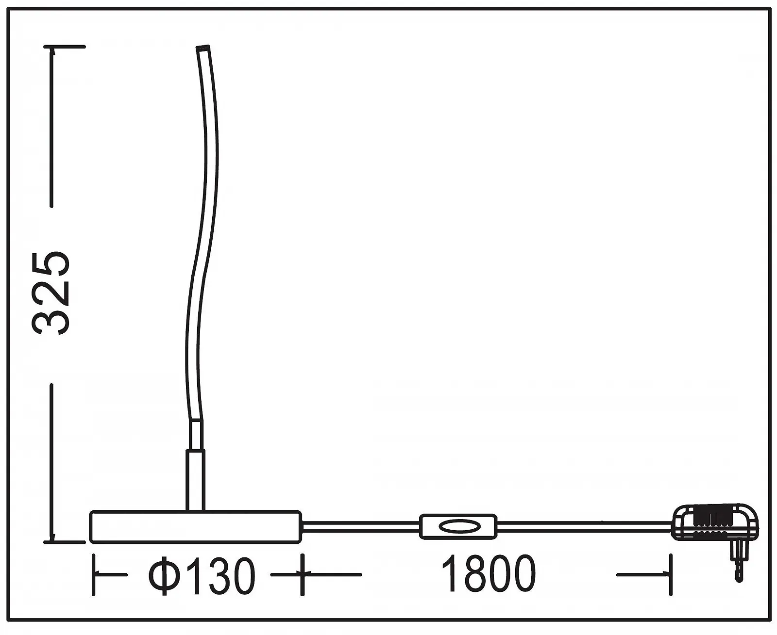 Настільна лампа Trango 2017-91A WAVE LED 5 Вт 400 лм 3000 K Чорний / Антрацит, фото №2