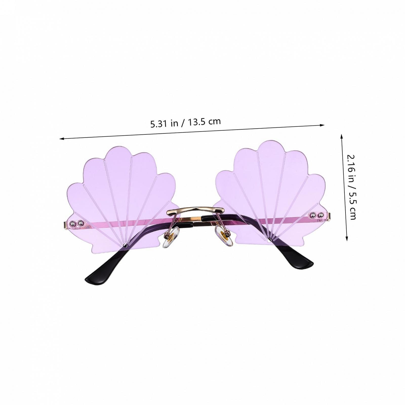 Солнцезащитные очки CATIEBYE, 2 шт., без оправы, раковины, разные цвета, фото №3