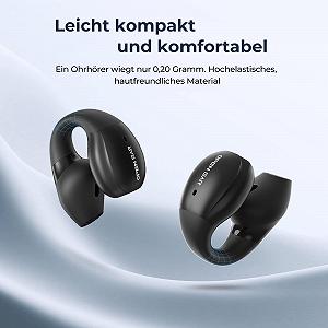 Наушники Relxhome Bluetooth 5.4 Открытые Уши HiFi Звук LED Дисплей IPX5 synthetic.ua - Фото 1