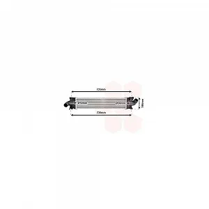 Интеркулер VAN WEZEL 18004366 для FORD, для автомобилей с кондиционером - Фото 1