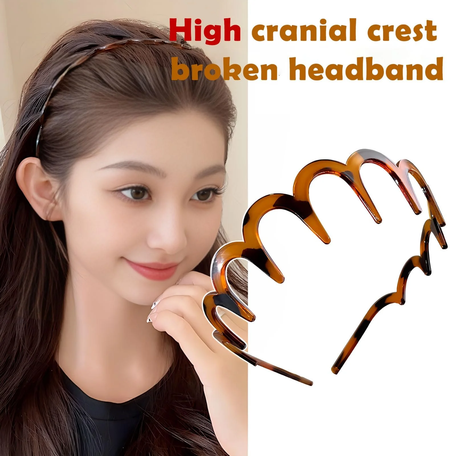 Набір обручів для волосся зигзаг, 2 шт, фото №5