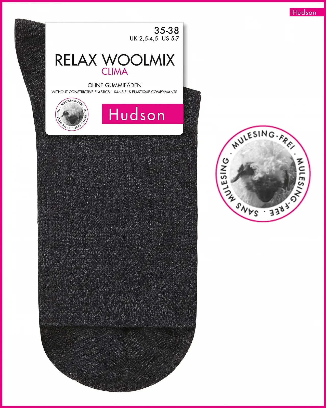 Жіночі шкарпетки Hudson Relax Woolmix Clima, фото №5