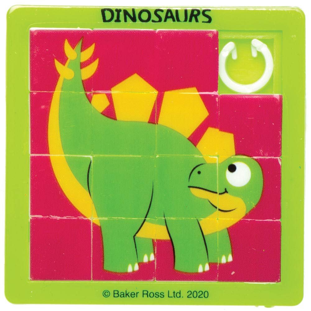 Набор пазлов-пятнашек Baker Ross AX611 Dinosaur Sliding Puzzles 6 шт., фото №3