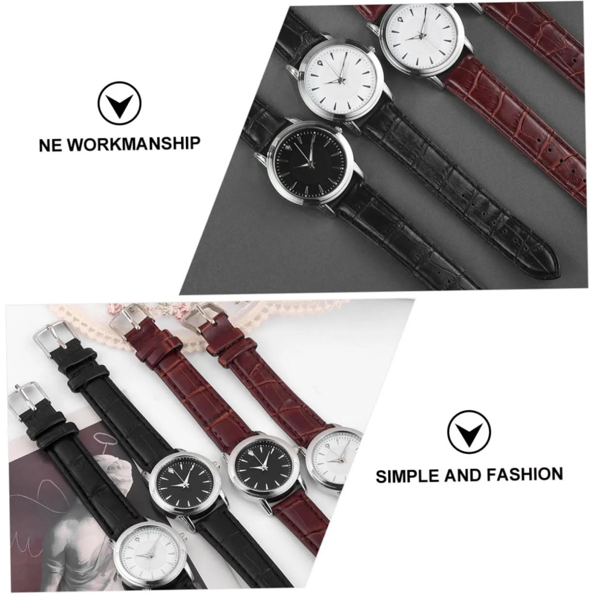 Наручные часы OATIPHO 2 шт. Романтические часы для влюбленных, очаровательные парные часы с точным и прочным стеклянным корпусом для повседневной жизни и праздников, фото №8 Наручные часы OATIPHO 2 шт. Романтические часы для влюбленных, очаровательные парные часы с точным и прочным стеклянным корпусом для повседневной жизни и праздников, фото №8