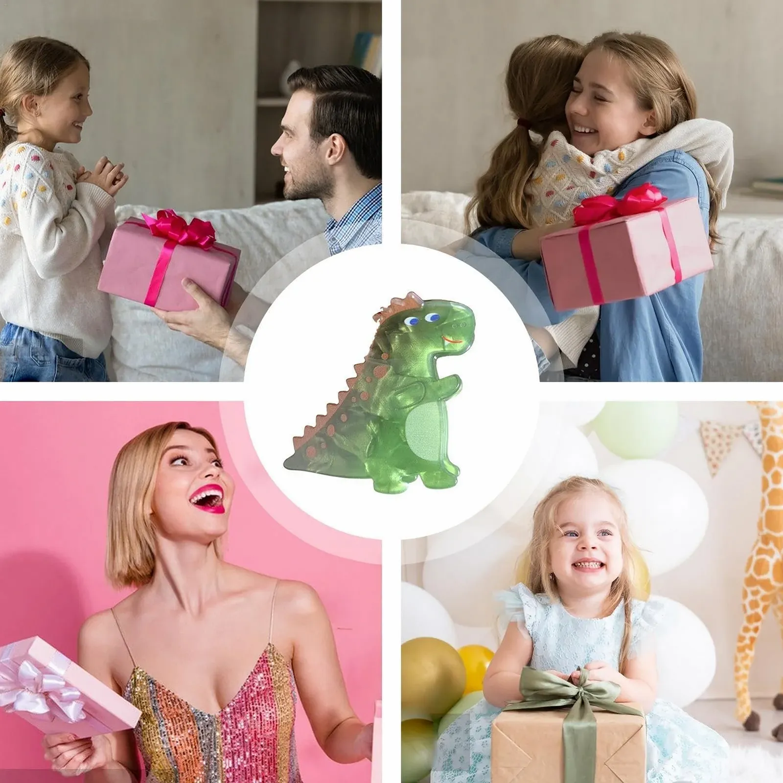 Заколка для волос Динозавр Акрил Модный Динозавр, фото №4