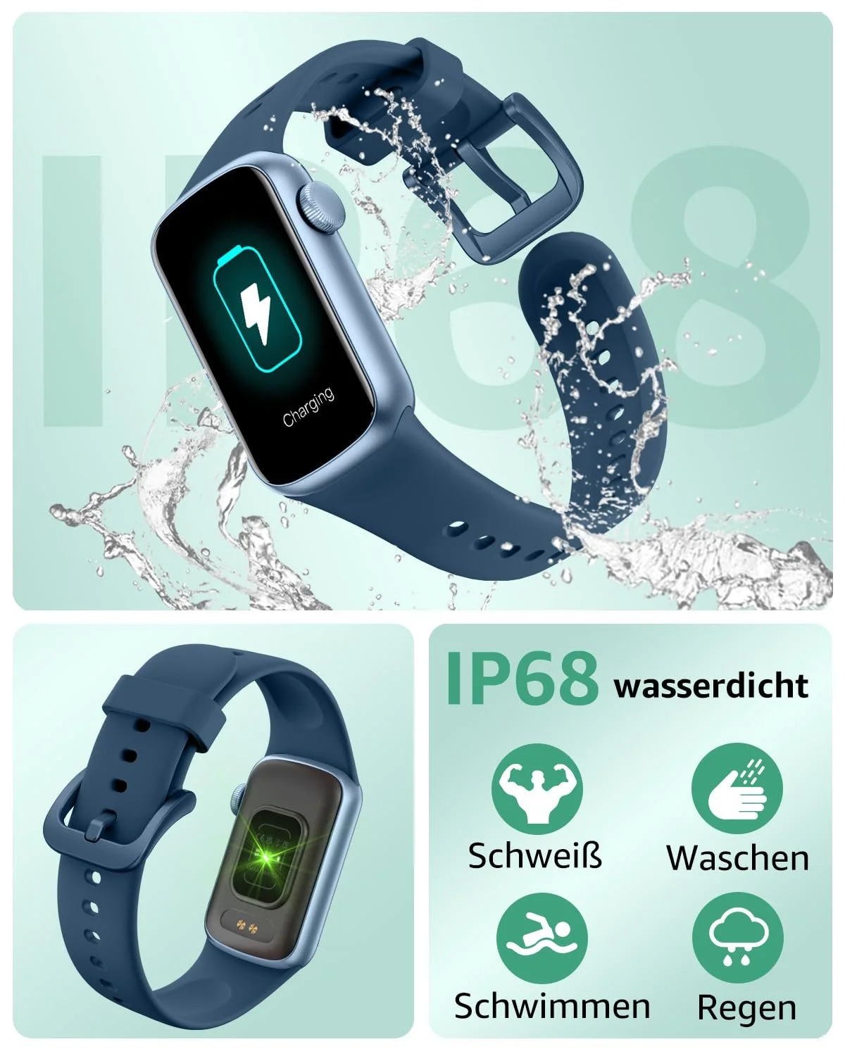 Смартгодинник IMFRCHCS, 1,47-дюймовий HD-дисплей, 137+ спортивних режимів, фото №6