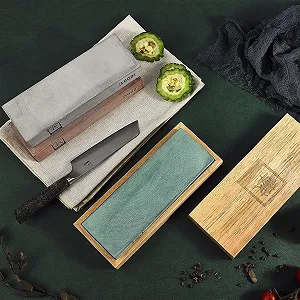 Точильный камень Zayiko 3000 Grit карбид кремния 20x7x3 см в деревянной коробке synthetic.ua - Фото 1