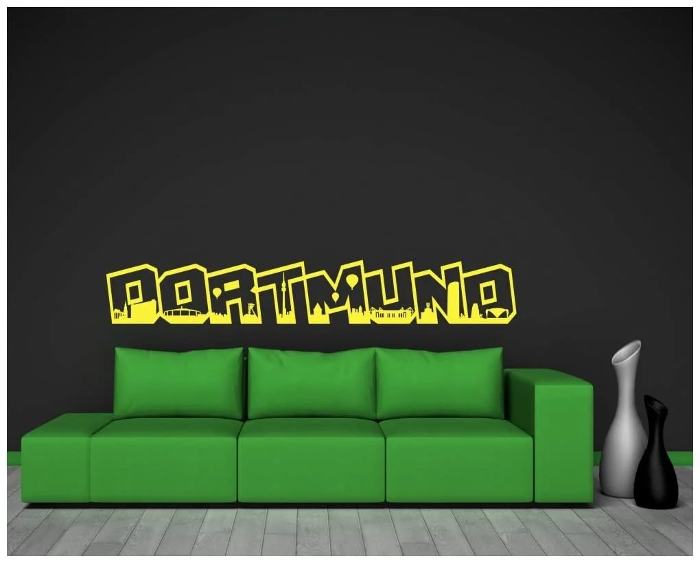 Наклейка на стену Dortmund Lettering Skyline, фото №3