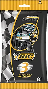 Одноразовые бритвы BIC 3 Action 8 шт. - Фото 1