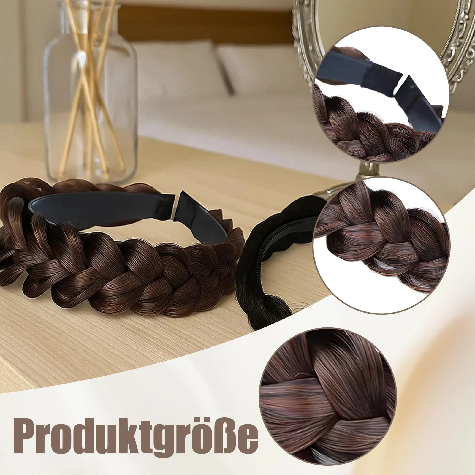 Обруч Плетеные повязки для волос 2 шт, фото №3 Обруч Плетеные повязки для волос 2 шт, фото №3