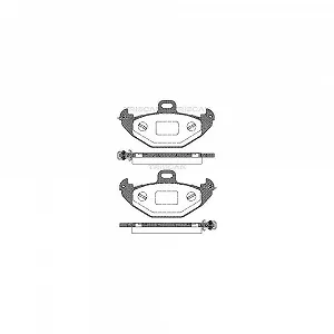 Комплект гальмівних колодок, дискове гальмо TRISCAN 8110 25007 для RENAULT задня вісь - Фото 1