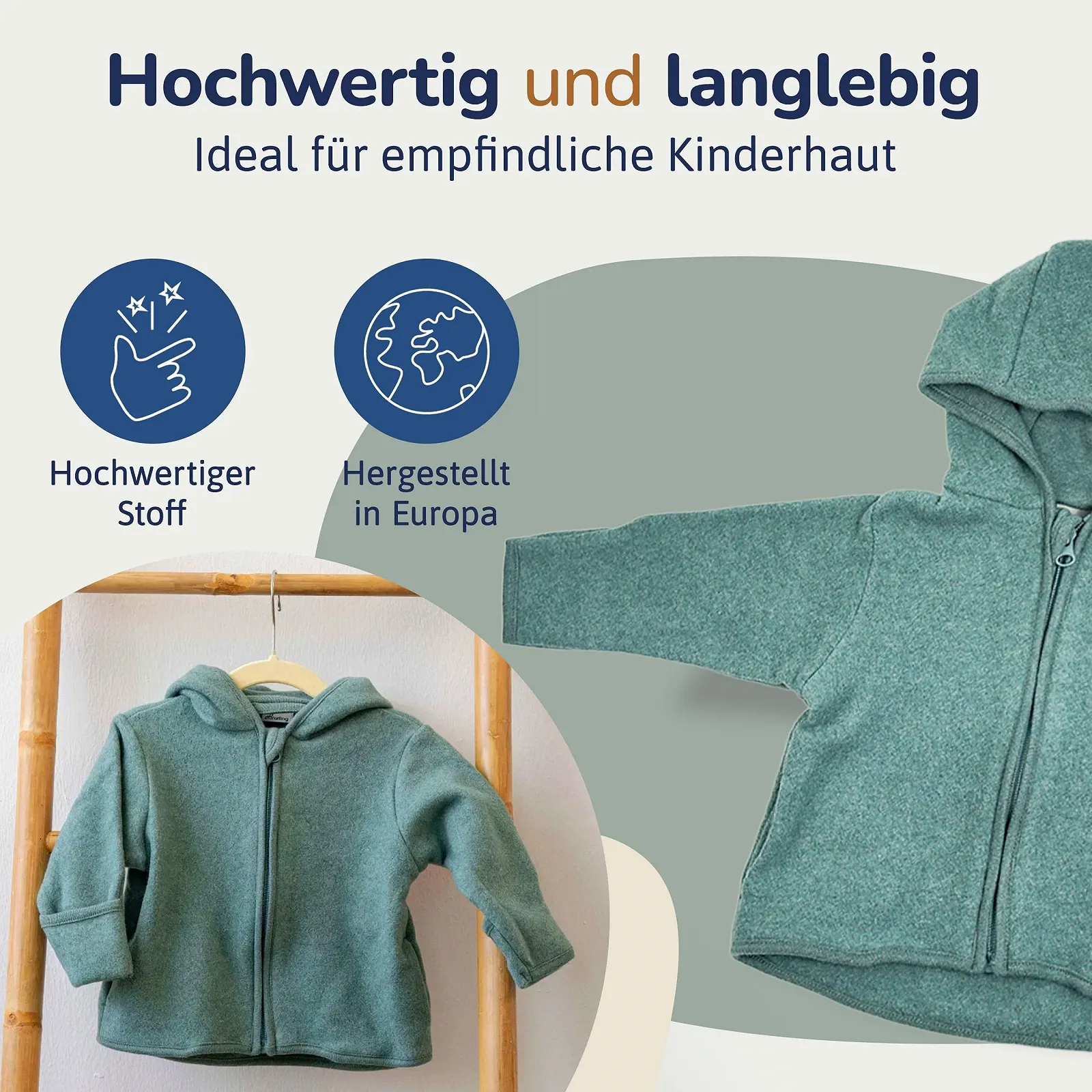 Флісова куртка Hinzling з 100% органічної бавовни, фото №4