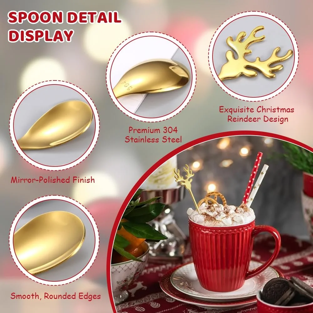 Набір з 8 різдвяних ложоклотий), фото №3