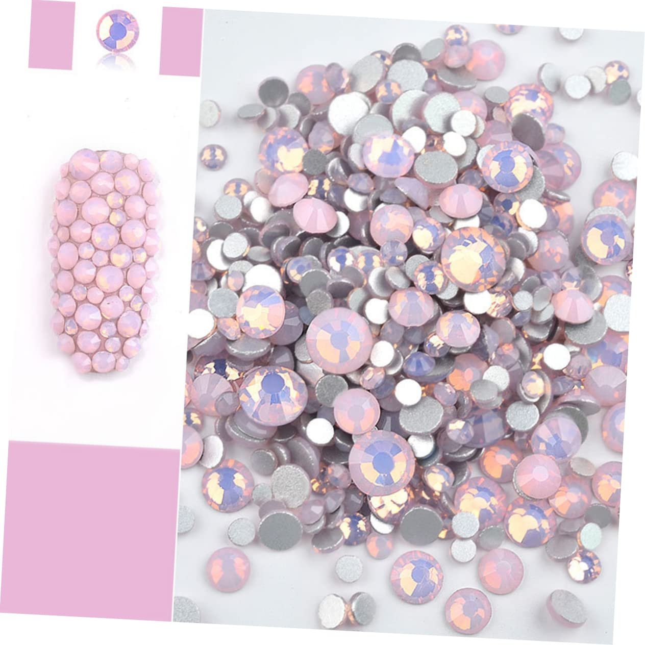 Стразы Стекло FOMIYES Разноцветные, фото №7