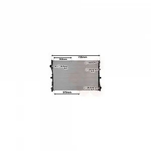 Радіатор охолодження двигуна VAN WEZEL 30012702 для MERCEDES-BENZ - Фото 1