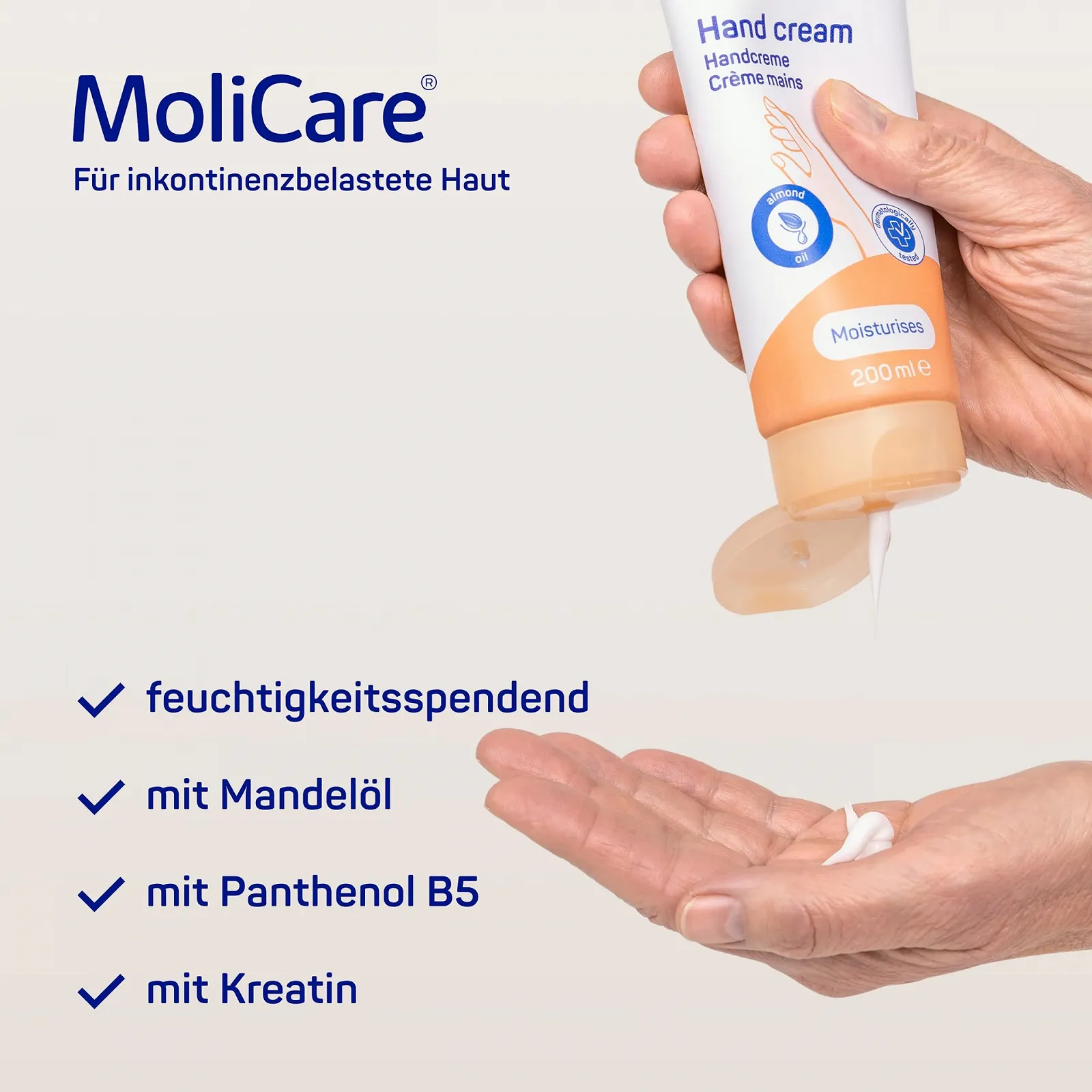 Крем для рук MoliCare Skin pH Нейтральний та Зволожуючий догляд, 200 мл, фото №6