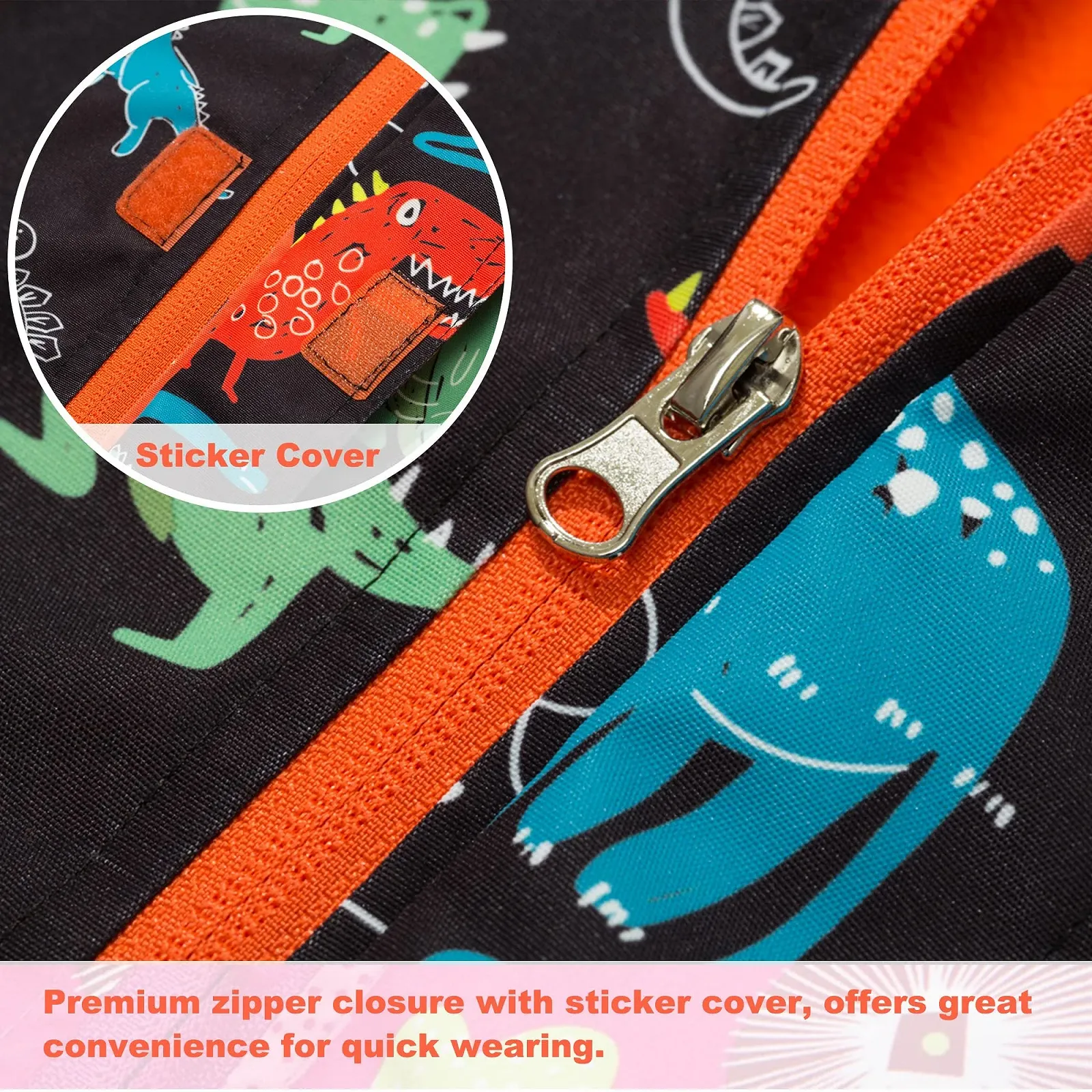 Куртка дощова Fewlby для хлопчиків з капюшоном, водонепроникна, фото №4