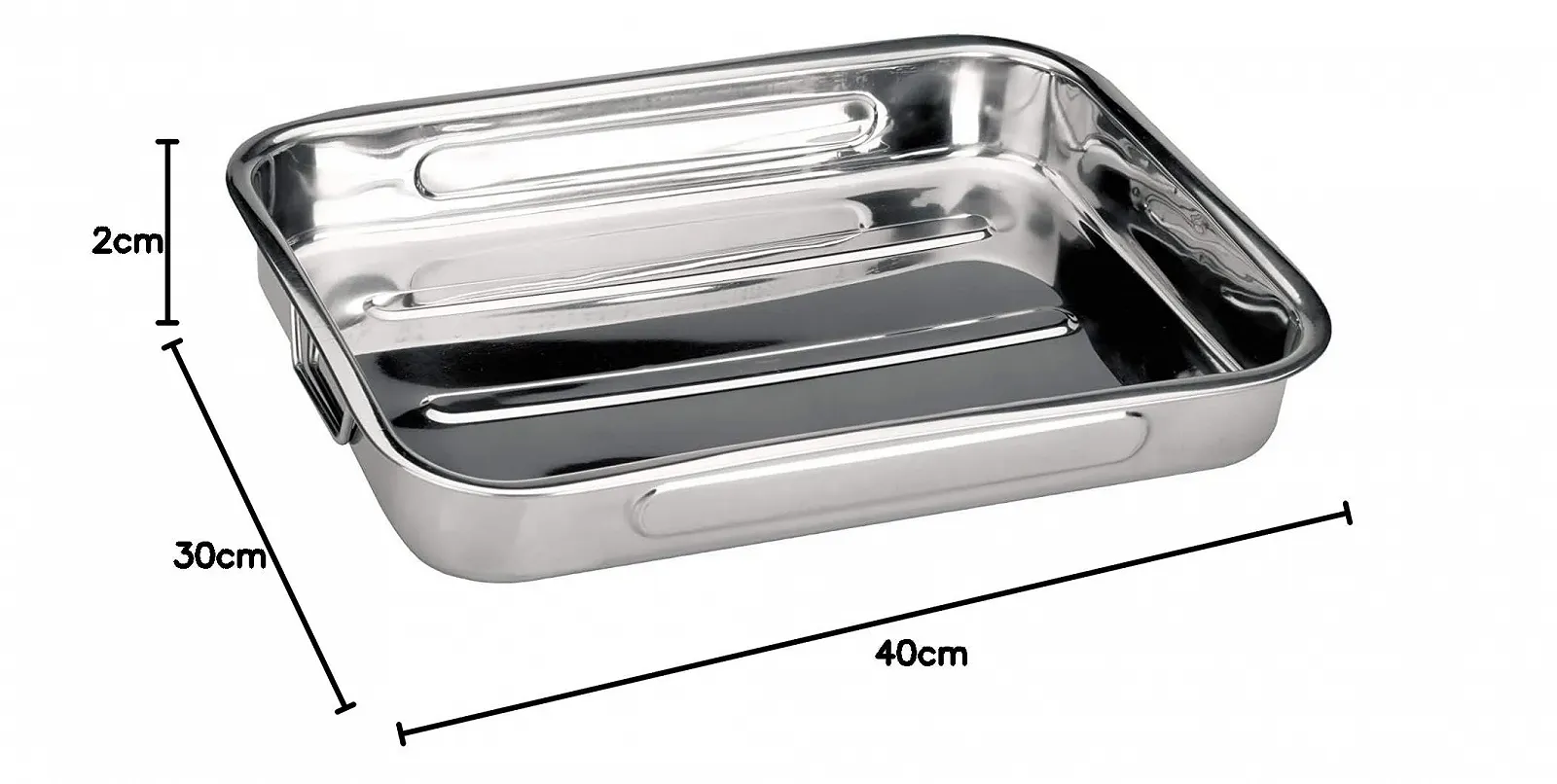 Набір форм для запікання Space Home для лазаньї нержавіюча сталь антипригарне покриття набір з 2 шт, фото №8