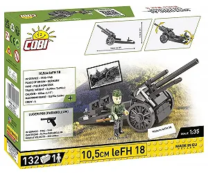 Конструктор COBI 10,5 cm leFH 18 Масштаб 1:35 synthetic.ua - Фото 1