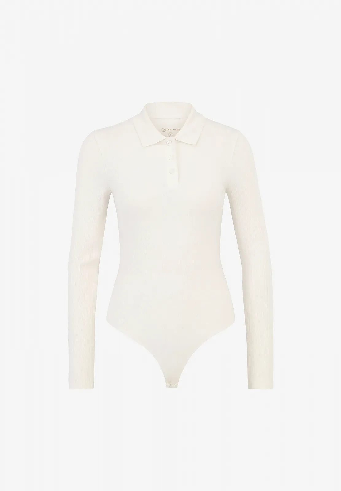 Женское боди-поло Les Lunes The Ayaa Bodysuit L Cloud Dancer, фото №4 Женское боди-поло Les Lunes The Ayaa Bodysuit L Cloud Dancer, фото №4