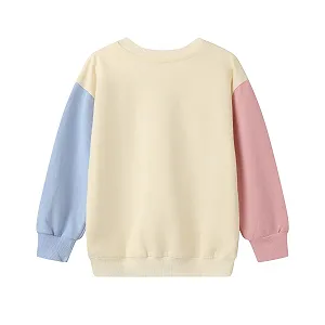Джемпер Mud Kingdom Colour Block для девочек, с круглым вырезом горловины и цветными вставками synthetic.ua - Фото 1