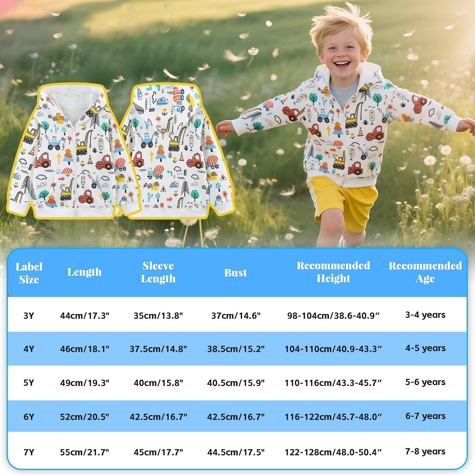 Худі на блискавці Tokeya для хлопчиків, з довгими рукавами, тепла бавовняна Кофта, фото №6