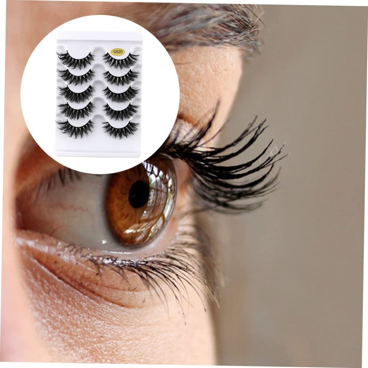 Накладные ресницы Angoily 3D, 5 пар, черные, фото №4 Накладные ресницы Angoily 3D, 5 пар, черные, фото №4