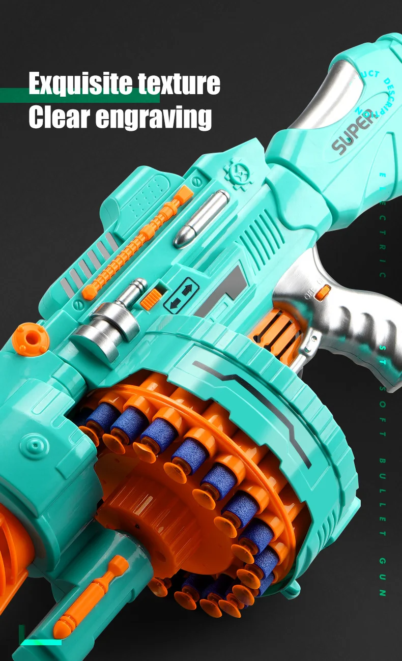 Дартбластер SV электро-пушка с 40 мягкими дротиками sv3069, фото №5