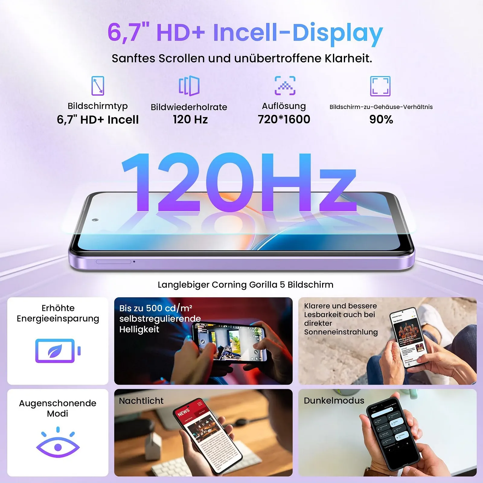 Смартфон LAGENIO A11 12GB RAM 128GB 4G Dual SIM Gold, фото №4