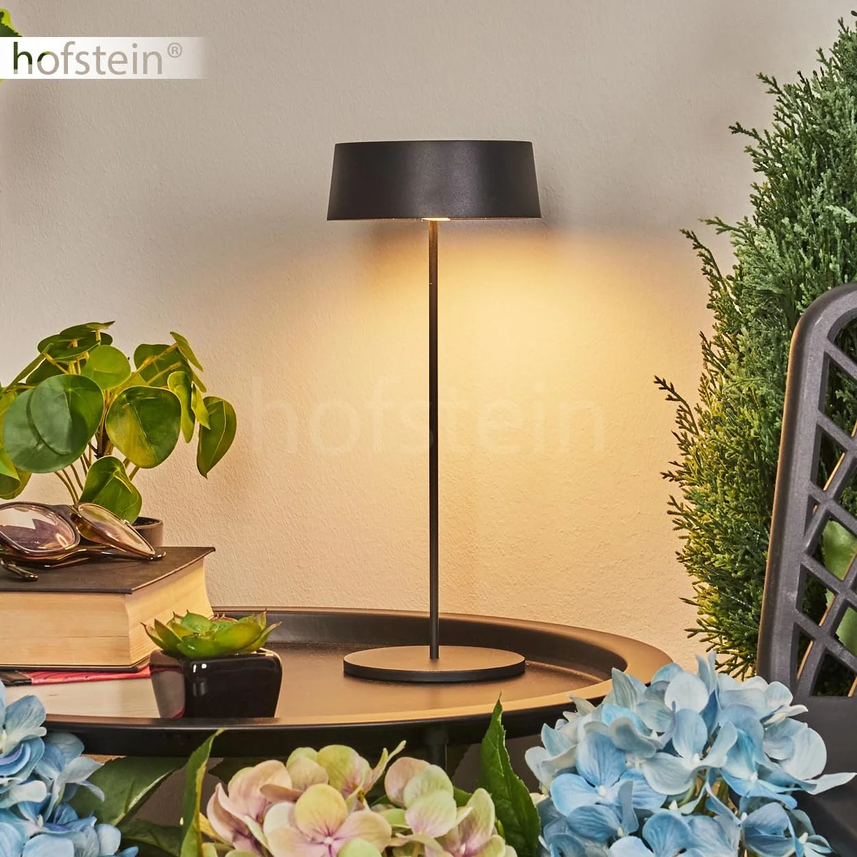 Настільна лампа Kouvi LED USB-C Акумуляторна димована IP54 Чорно-біла, фото №8