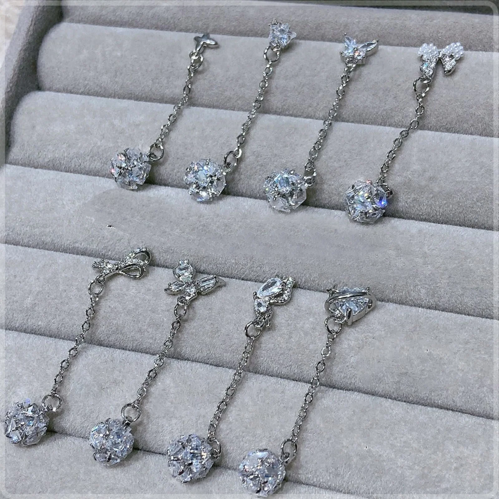 3D Подвеска для ногтей Бантик Циркон Стразы для ногтей Маникюр Украшения для ногтей, фото №8