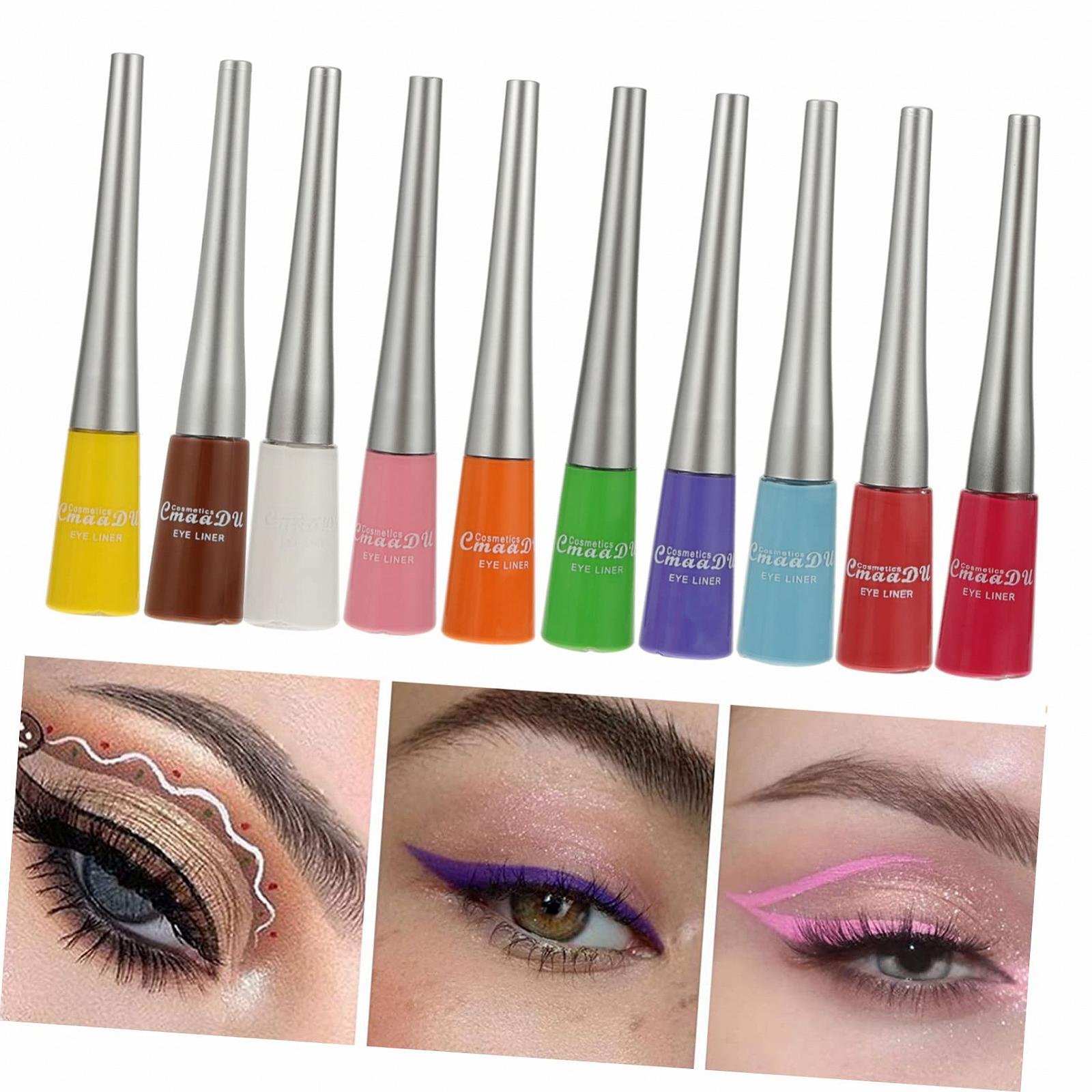 Пакет Healvian из 10 Цветных Жидкий Eyeliner Eye Care Карандаши, фото №2