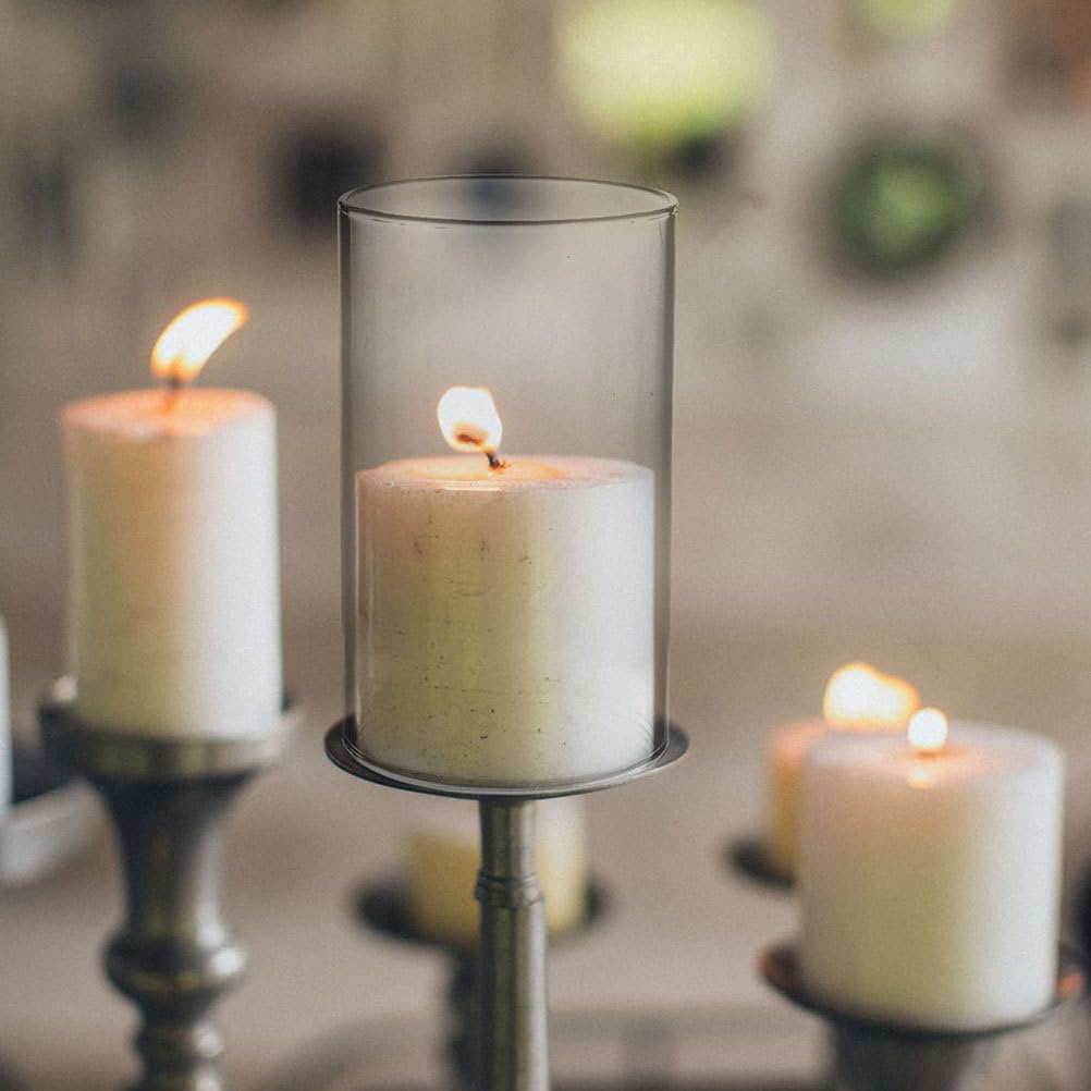 Лампада Healeved Прозорий Свічки Покриття 15 x 9 см Скляний Декоративний Дзвін, фото №5