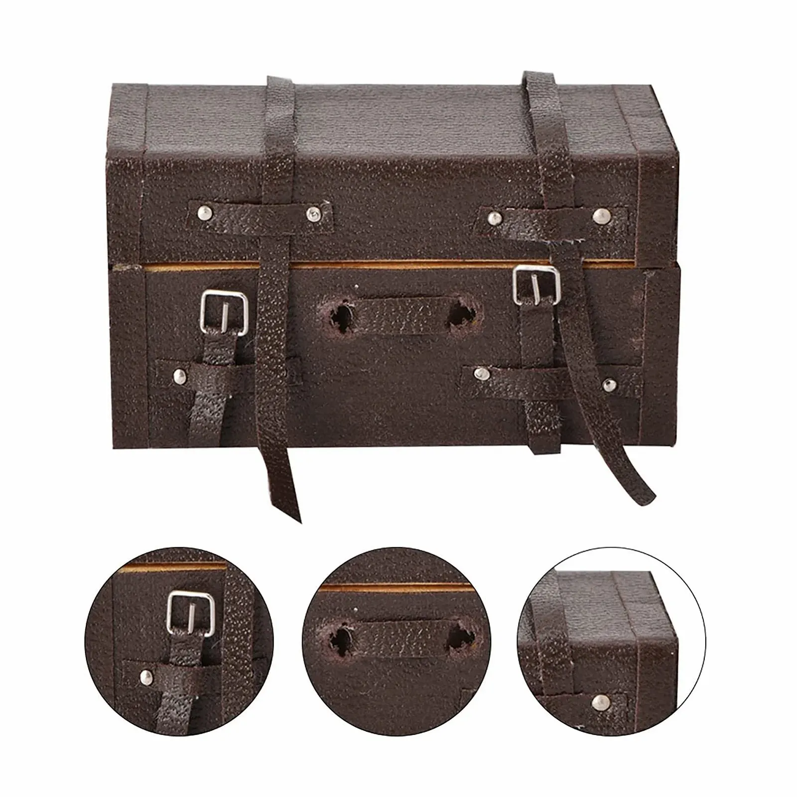 Кукольный дом VGEBY Винтажный с имитационным орнаментом 1:12 ПУ Leather Suitcase, фото №5 Кукольный дом VGEBY Винтажный с имитационным орнаментом 1:12 ПУ Leather Suitcase, фото №5