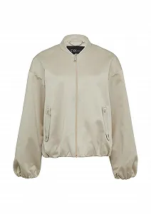 Блузон s.Oliver BLACK LABEL атласний оверсайз з еластичним низом - Фото 1