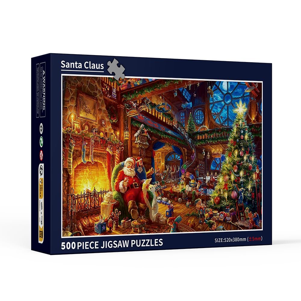Пазл Santa Claus 500 елементів, 52 x 38 см, класичний, різдвяний, фото №7 Пазл Santa Claus 500 елементів, 52 x 38 см, класичний, різдвяний, фото №7